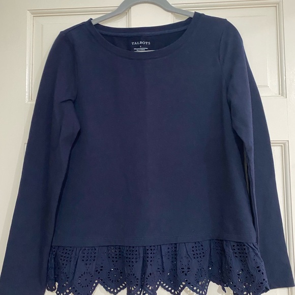 5 for $25 Talbots Women's Top Navy Blue Size Small - Picture 2 of 4